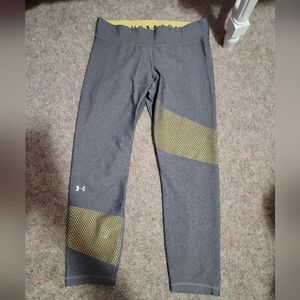 Under Armor, Silver & Gold, Large Leggings